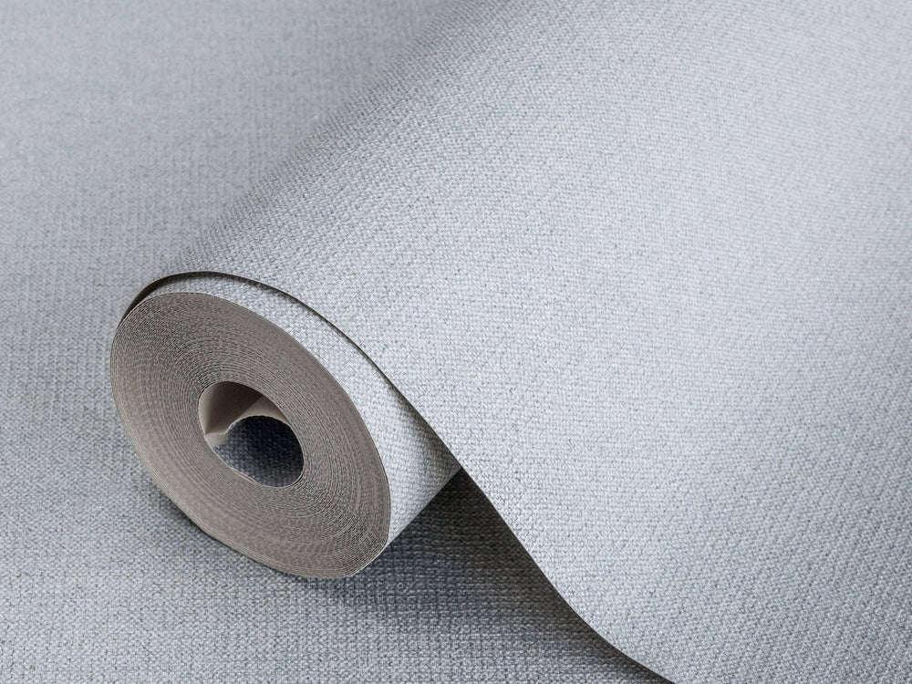 Luxury Blue Fabric Textured Wallpaper, Scandinavian Non-Woven Wall Covering, 41.7"W x 614"H, Washable Removable for Living Ro