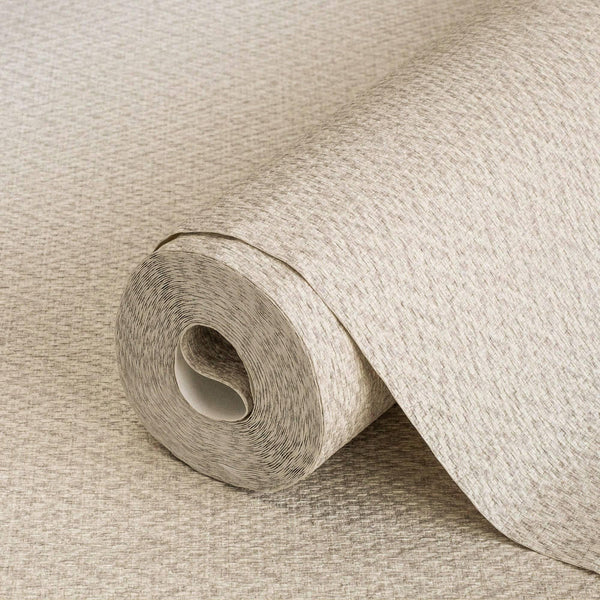 Luxury Brown Chevron Fabric Textured Wallpaper, Premium Non-Woven Wall Covering, 41.7"W x 398"H, Washable Removable for Livin