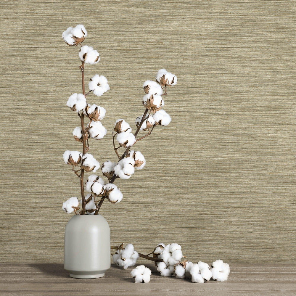 Luxury Brown Abstract Striped Textured Wallpaper, Traditional Non-Woven Wall Covering, 41.7"W x 614"H, Washable Removable for