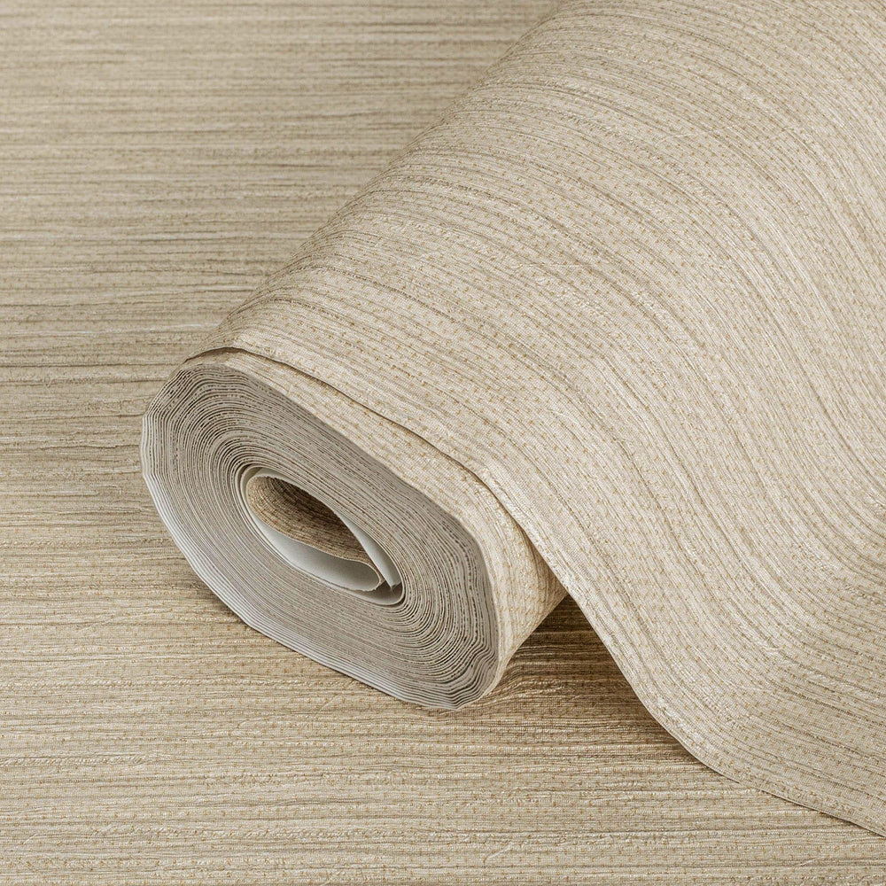 Luxury Yellow Striped Stripe Textured Wallpaper, Farmhouse Non-Woven Wall Covering, 41.7"W x 614"H, Washable Removable for Li