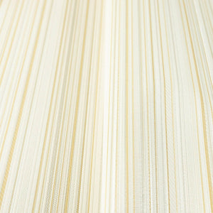 Luxury Cream Fabric Striped 3D Embossed Wallpaper, Modern Non-Woven Wall Covering, 41.7"W x 614"H, Washable Removable for Liv
