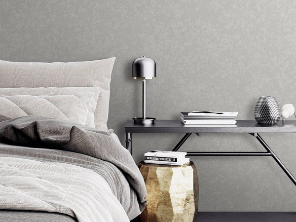 Luxury Gray Distressed Embossed 3D Embossed Wallpaper, Contemporary Non-Woven Wall Covering, 41.7"W x 614"H, Washable Removab