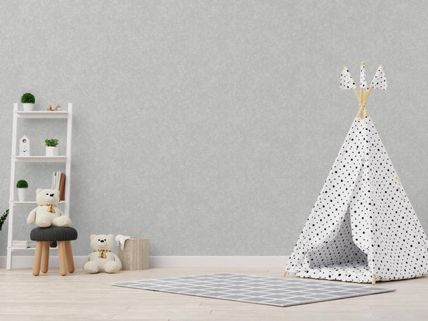 Luxury Gray Distressed Embossed 3D Embossed Wallpaper, Contemporary Non-Woven Wall Covering, 41.7"W x 614"H, Washable Removab