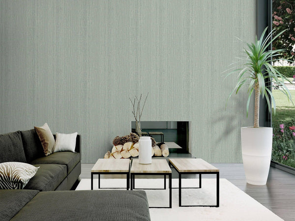 Luxury Gray Abstract Striped 3D Embossed Wallpaper, Boho Non-Woven Wall Covering, 41.7"W x 614"H, Washable Removable for Livi