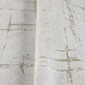 Luxury Gray Abstract Geometric 3D Embossed Wallpaper, Contemporary Non-Woven Wall Covering, 41.7"W x 398"H, Washable Removabl