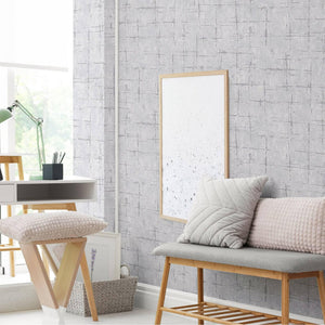 Luxury Gray Abstract Geometric 3D Embossed Wallpaper, Contemporary Non-Woven Wall Covering, 41.7"W x 398"H, Washable Removabl