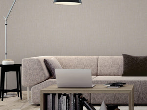 Luxury Gray Fabric Textured Wallpaper, Coastal Non-Woven Wall Covering, 41.7"W x 614"H, Washable Removable for Living Room Be