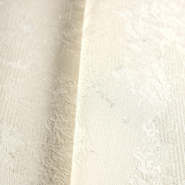 Luxury Cream Abstract Distressed Wallpaper, Farmhouse Non-Woven Wall Covering, 41.7"W x 398"H, Washable Removable for Living 