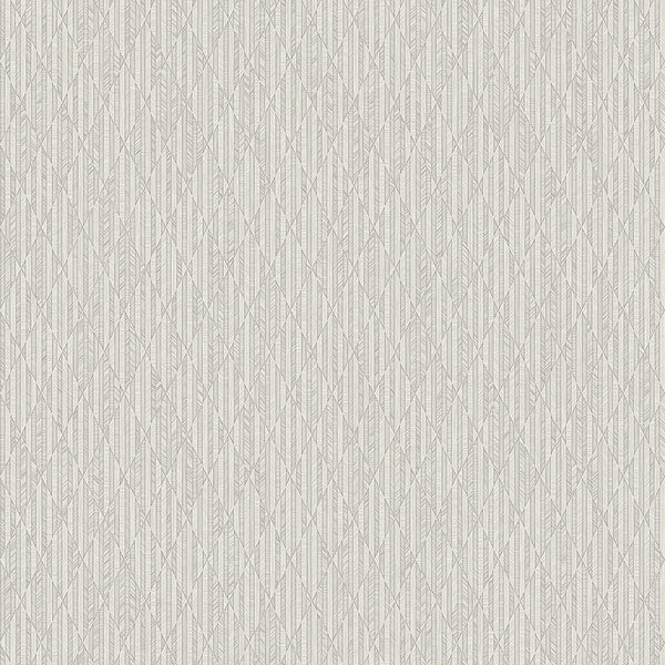 Luxury Gray Geometric Embossed 3D Embossed Wallpaper, Contemporary Non-Woven Wall Covering, 41.7"W x 614"H, Washable Removabl