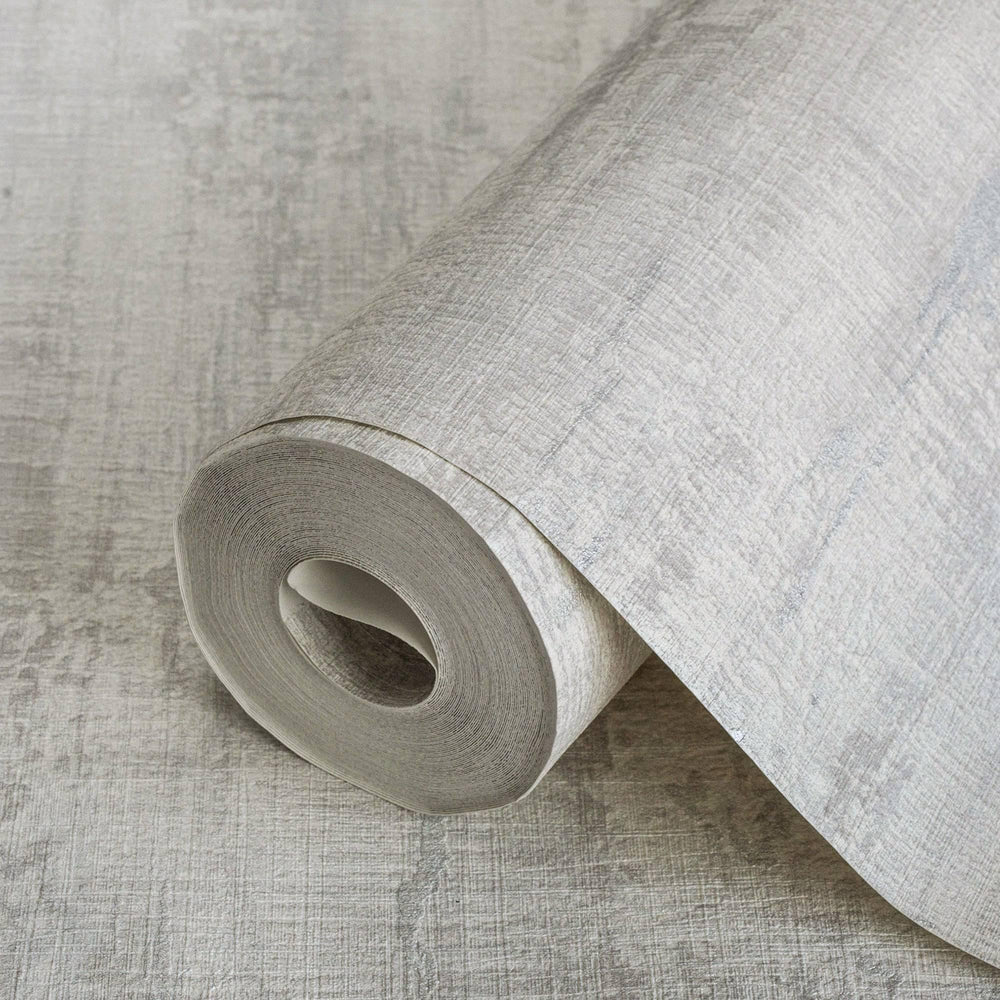 Luxury Gray Abstract Distressed 3D Embossed Wallpaper, Coastal Non-Woven Wall Covering, 41.7"W x 614"H, Washable Removable fo