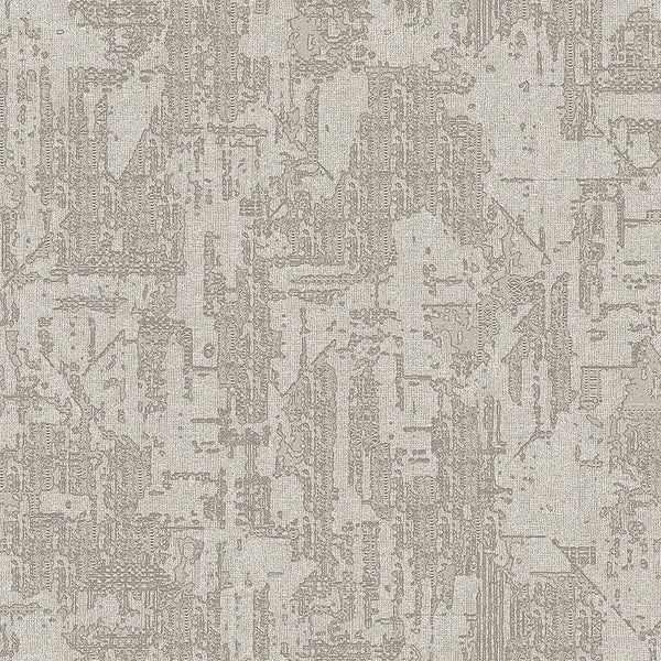 Luxury Gray Distressed Embossed 3D Embossed Wallpaper, Farmhouse Non-Woven Wall Covering, 41.7"W x 614"H, Washable Removable 