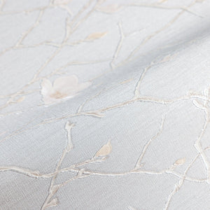Luxury Gray Floral Chinoiserie Wallpaper, Mediterranean Non-Woven Wall Covering, 41.7"W x 398"H, Washable Removable for Livin