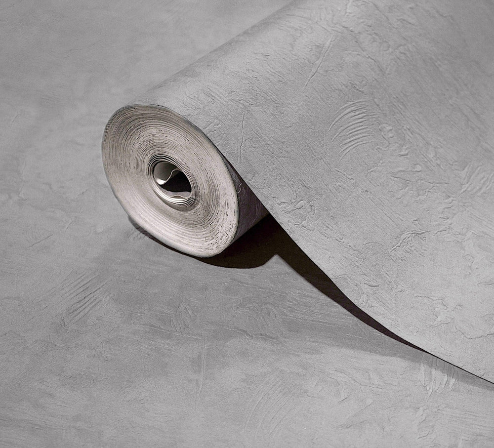 Luxury Gray Abstract Textured Wallpaper, Industrial Non-Woven Wall Covering, 41.7"W x 614"H, Washable Removable for Living Ro
