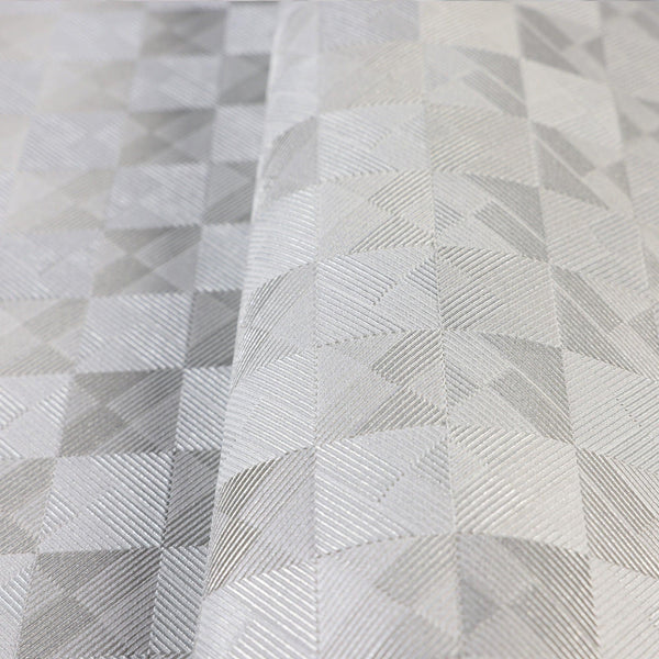 Luxury Gray Checkered Geometric 3D Embossed Wallpaper, Premium Non-Woven Wall Covering, 41.7"W x 614"H, Washable Removable fo