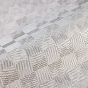Luxury Gray Checkered Geometric 3D Embossed Wallpaper, Premium Non-Woven Wall Covering, 41.7"W x 614"H, Washable Removable fo