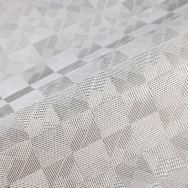 Luxury Gray Checkered Geometric 3D Embossed Wallpaper, Premium Non-Woven Wall Covering, 41.7"W x 614"H, Washable Removable fo