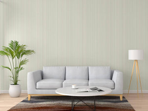 Luxury Gray Fabric Striped 3D Embossed Wallpaper, Coastal Non-Woven Wall Covering, 41.7"W x 614"H, Washable Removable for Liv