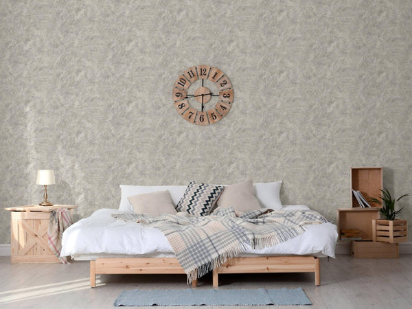 Luxury Metallic Distressed Metallic 3D Embossed Wallpaper, Coastal Non-Woven Wall Covering, 41.7"W x 614"H, Washable Removabl