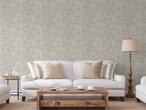 Luxury Metallic Distressed Metallic 3D Embossed Wallpaper, Coastal Non-Woven Wall Covering, 41.7"W x 614"H, Washable Removabl