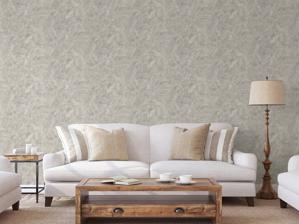 Luxury Metallic Distressed Metallic 3D Embossed Wallpaper, Coastal Non-Woven Wall Covering, 41.7"W x 614"H, Washable Removabl