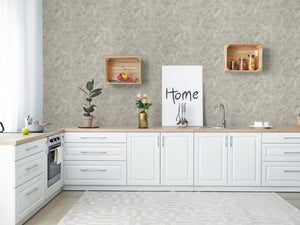Luxury Metallic Distressed Metallic 3D Embossed Wallpaper, Coastal Non-Woven Wall Covering, 41.7"W x 614"H, Washable Removabl