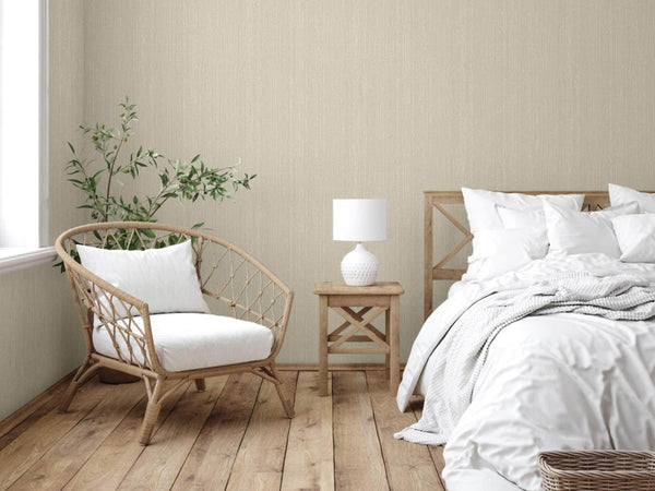 Luxury Neutral Abstract Striped 3D Embossed Wallpaper, Coastal Non-Woven Wall Covering, 41.7"W x 614"H, Washable Removable fo