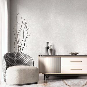 Luxury Gray Abstract Textured Wallpaper, Minimalist Non-Woven Wall Covering, 41.7"W x 614"H, Washable Removable for Living Ro