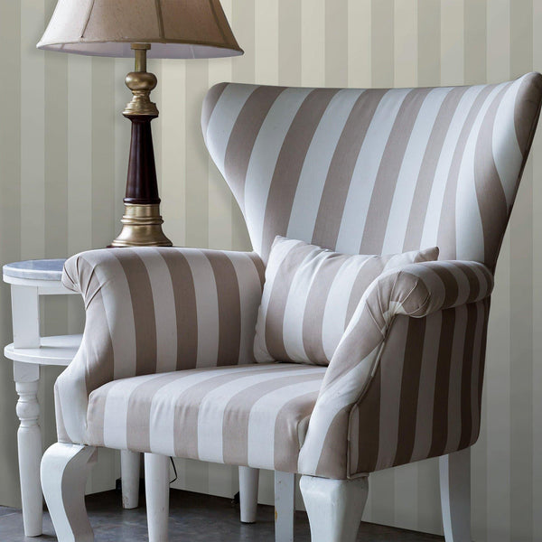 Luxury Neutral Striped Stripe Textured Wallpaper, Scandinavian Non-Woven Wall Covering, 41.7"W x 614"H, Washable Removable fo