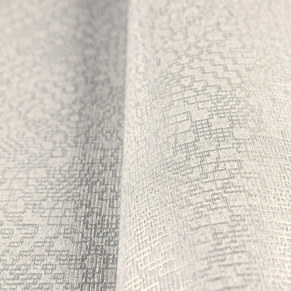 Luxury Metallic Abstract Metallic 3D Embossed Wallpaper, Premium Non-Woven Wall Covering, 41.7"W x 614"H, Washable Removable 