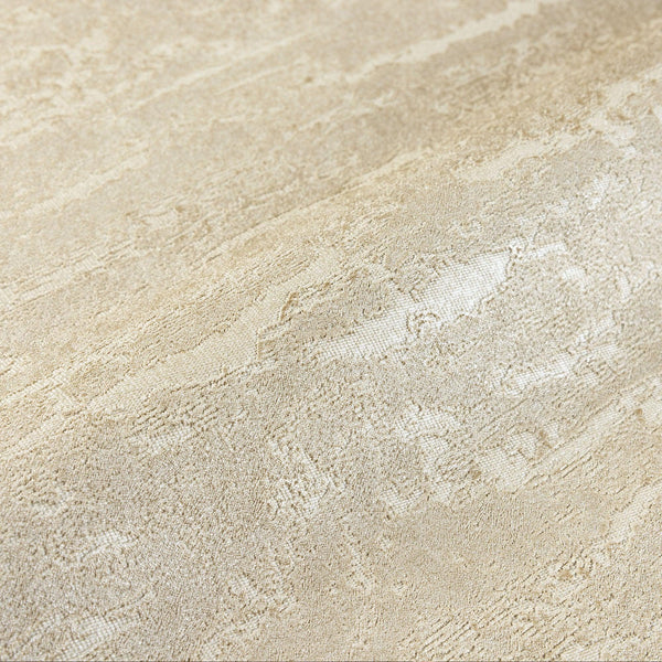 Luxury Yellow Abstract Embossed 3D Embossed Wallpaper, Minimalist Non-Woven Wall Covering, 41.7"W x 398"H, Washable Removable