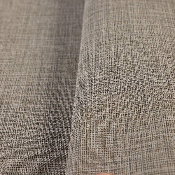 Luxury Brown Fabric Textured Wallpaper, Contemporary Non-Woven Wall Covering, 41.7"W x 614"H, Washable Removable for Living R