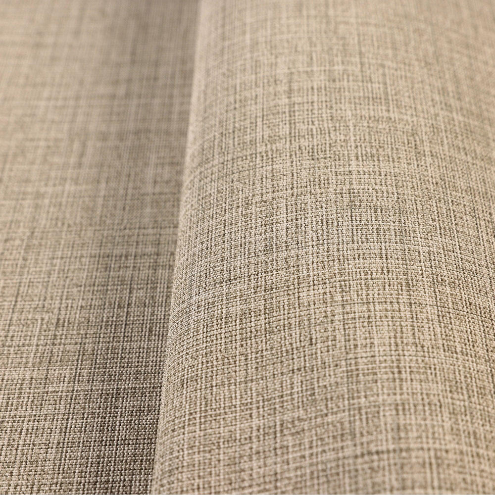 Luxury Brown Fabric Textured Wallpaper, Contemporary Non-Woven Wall Covering, 41.7"W x 614"H, Washable Removable for Living R