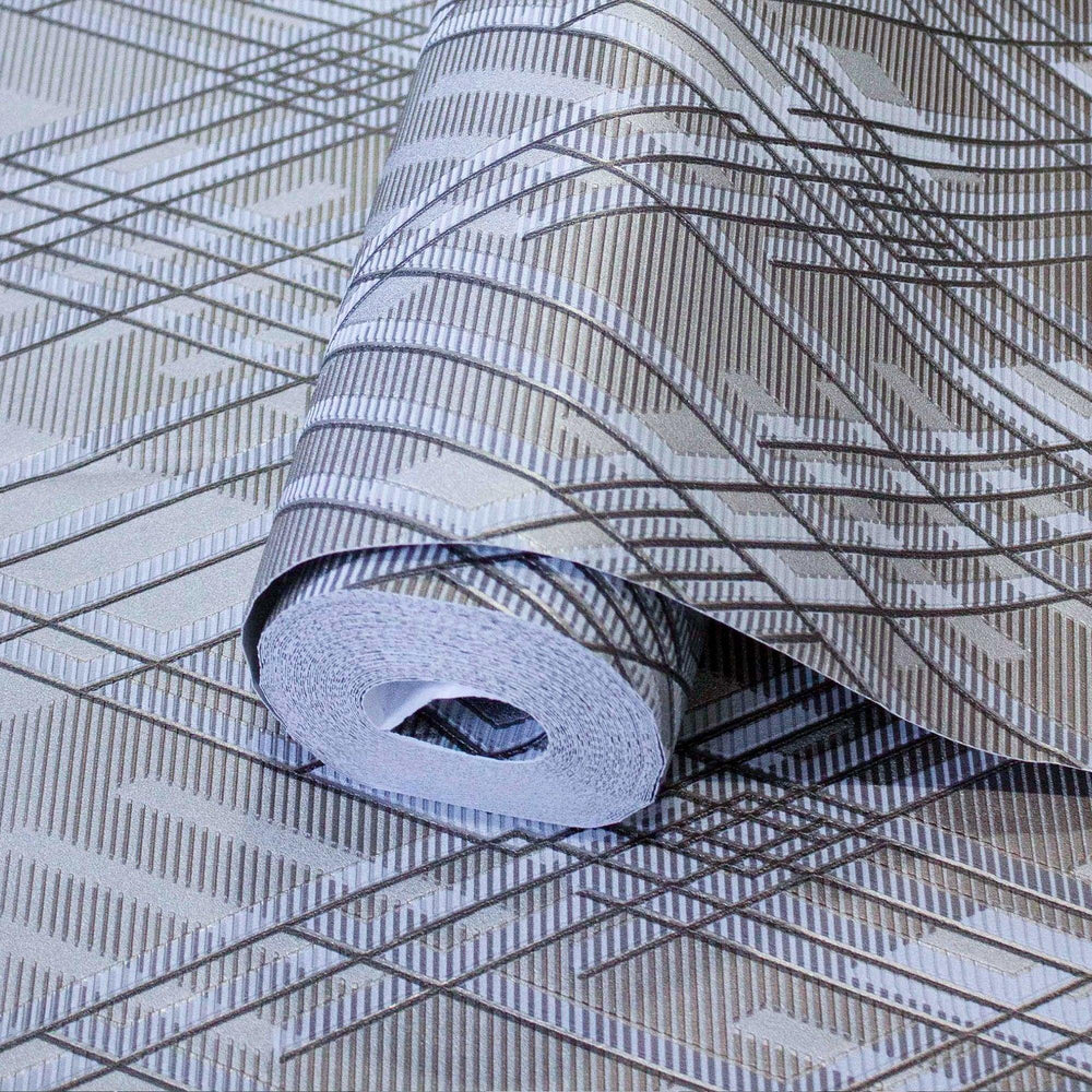 Luxury Blue Argyle Geometric 3D Embossed Wallpaper, Contemporary Non-Woven Wall Covering, 41.7"W x 398"H, Washable Removable 