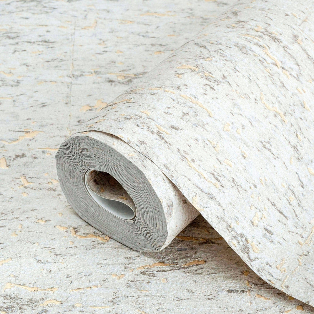 Luxury Gold Textured Embossed 3D Embossed Wallpaper, Industrial Non-Woven Wall Covering, 41.7"W x 398"H, Washable Removable f