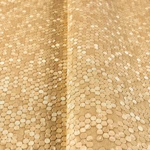 Luxury Gold Textured Embossed 3D Embossed Wallpaper, Premium Non-Woven Wall Covering, 41.7"W x 398"H, Washable Removable for 