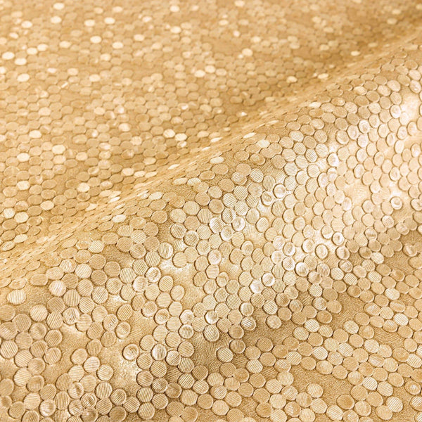 Luxury Gold Textured Embossed 3D Embossed Wallpaper, Premium Non-Woven Wall Covering, 41.7"W x 398"H, Washable Removable for 