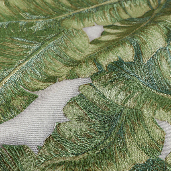 Luxury Green Leaves Tropical Wallpaper, Lodge Non-Woven Wall Covering, 41.7"W x 614"H, Washable Removable for Living Room Bed