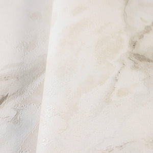Luxury Beige Marble Stone 3D Embossed Wallpaper, Industrial Non-Woven Wall Covering, 41.7"W x 614"H, Washable Removable for L