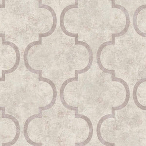 Luxury Beige Trellis Textured Wallpaper, Traditional Non-Woven Wall Covering, 41.7"W x 398"H, Washable Removable for Living R