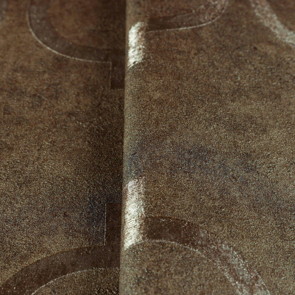 Luxury Brown Trellis Textured Wallpaper, Traditional Non-Woven Wall Covering, 41.7"W x 398"H, Washable Removable for Living R