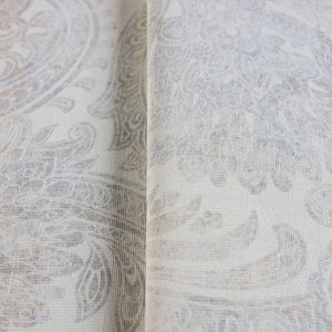 Luxury White Abstract Paisley Textured Wallpaper, Traditional Non-Woven Wall Covering, 41.7"W x 398"H, Washable Removable for