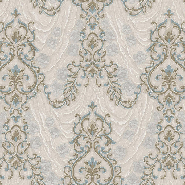 Luxury Gray Textured Embossed 3D Embossed Wallpaper, Premium Non-Woven Wall Covering, 41.7"W x 398"H, Washable Removable for 