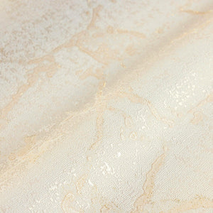 Luxury Ivory Abstract Textured Wallpaper, Scandinavian Non-Woven Wall Covering, 41.7"W x 398"H, Washable Removable for Living