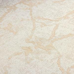Luxury Ivory Abstract Textured Wallpaper, Scandinavian Non-Woven Wall Covering, 41.7"W x 398"H, Washable Removable for Living