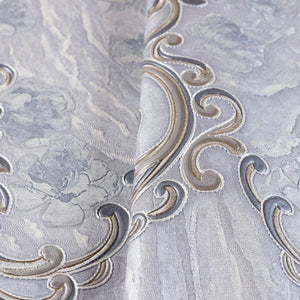 Luxury Gray Marble Textured Wallpaper, Premium Non-Woven Wall Covering, 41.7"W x 398"H, Washable Removable for Living Room Be
