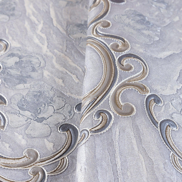 Luxury Gray Marble Textured Wallpaper, Premium Non-Woven Wall Covering, 41.7"W x 398"H, Washable Removable for Living Room Be