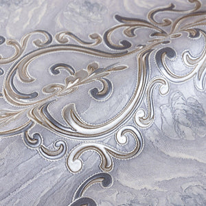 Luxury Gray Marble Textured Wallpaper, Premium Non-Woven Wall Covering, 41.7"W x 398"H, Washable Removable for Living Room Be
