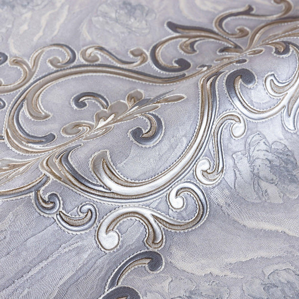 Luxury Gray Marble Textured Wallpaper, Premium Non-Woven Wall Covering, 41.7"W x 398"H, Washable Removable for Living Room Be