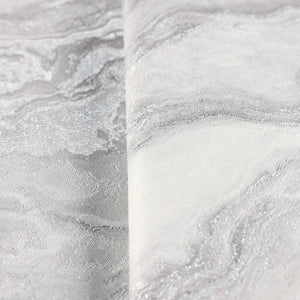 Luxury Gray Marble Textured Wallpaper, Premium Non-Woven Wall Covering, 41.7"W x 614"H, Washable Removable for Living Room Be