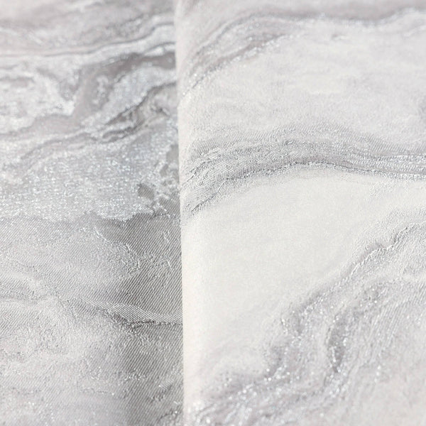 Luxury Gray Marble Textured Wallpaper, Premium Non-Woven Wall Covering, 41.7"W x 614"H, Washable Removable for Living Room Be